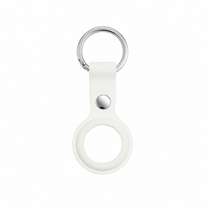 Silicone AirTag Keychain Holder | Soft Protective Case with Metal Key Ring