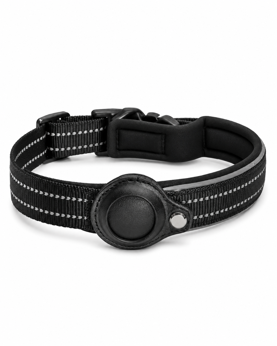 Reflective AirTag Dog Collar | Adjustable