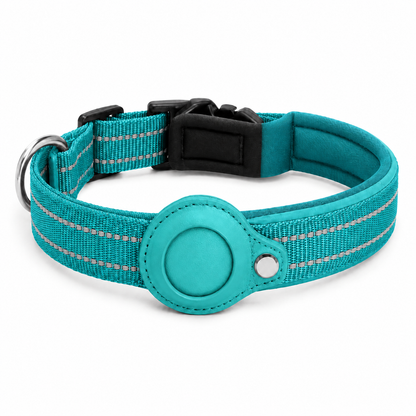 Reflective AirTag Dog Collar | Adjustable