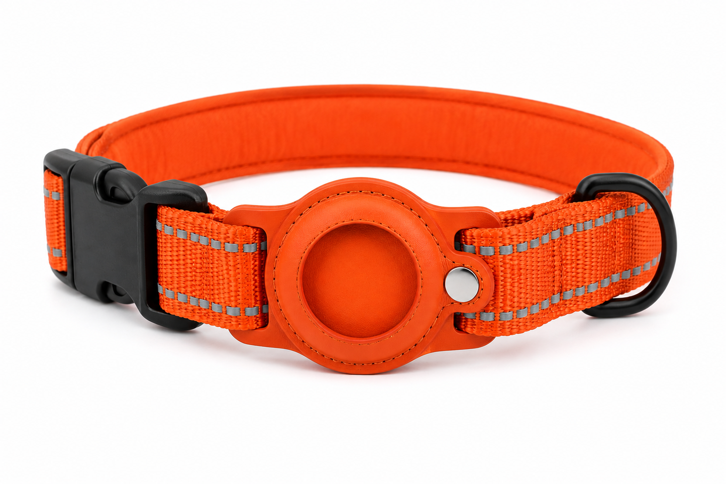 Reflective AirTag Dog Collar | Adjustable