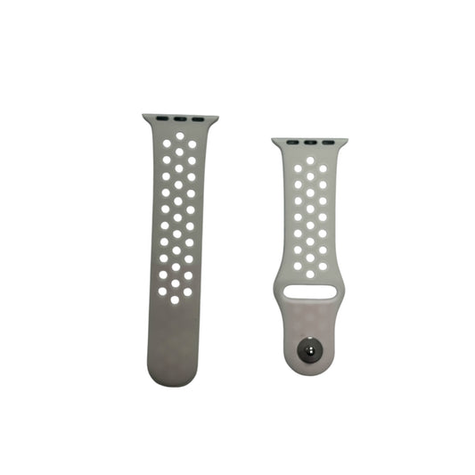 For Apple Watch Sport Band 38/40 mm - Full White with Partially pink