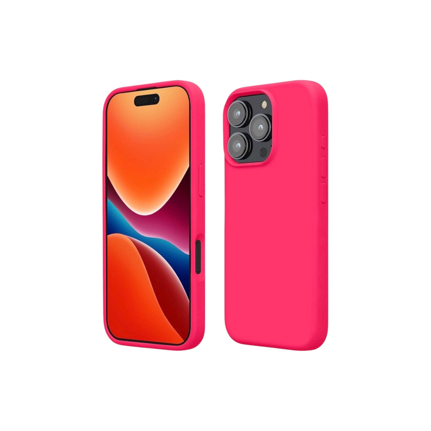 For Iphone 16 Pro Max Silicone Case - Hot Pink