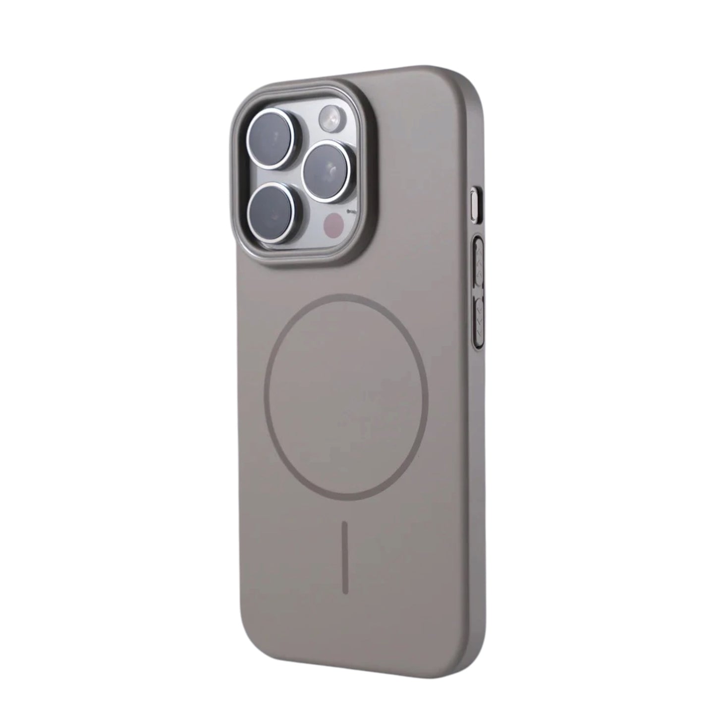 For Iphone 15 Pro Max Silicone MagSafe Case- Gray