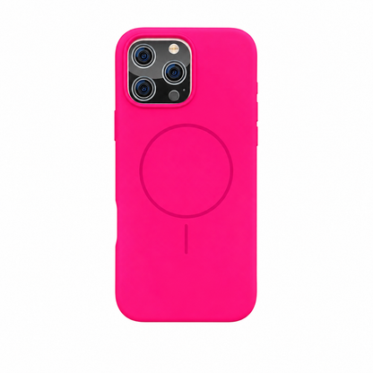 Magnetic Silicone Case for iPhone 15 Pro Max – MagSafe Compatible Shockproof Soft Protective Cover
