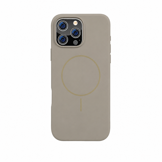 For iPhone 15 Pro Max Silicone MagSafe Case - Gray