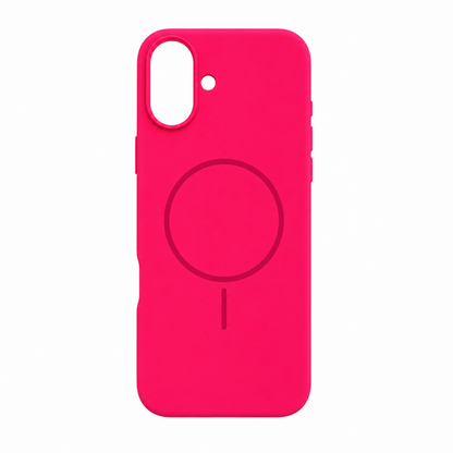 For iPhone 16 Plus Silicone MagSafe Case - Black