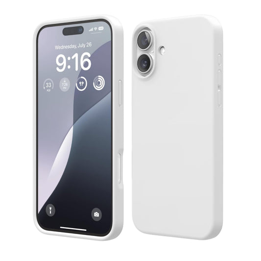 For Iphone 16 Silicone Case - White