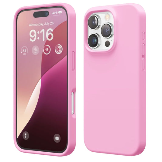 For Iphone 16 Pro Max Silicone Case - Light Pink
