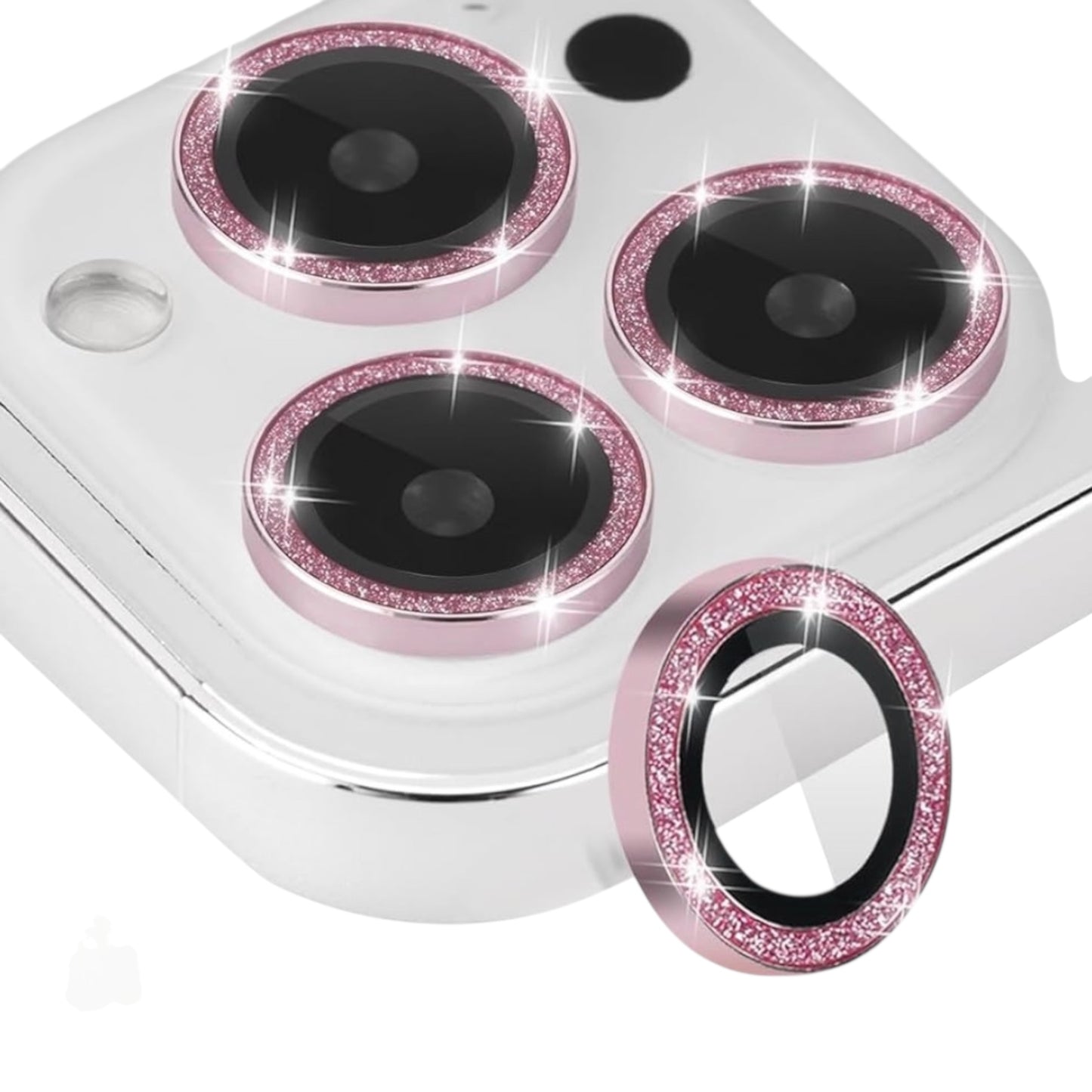 Glitter Lens Protector  iPhone 12 Pro Max / Glitter Pink