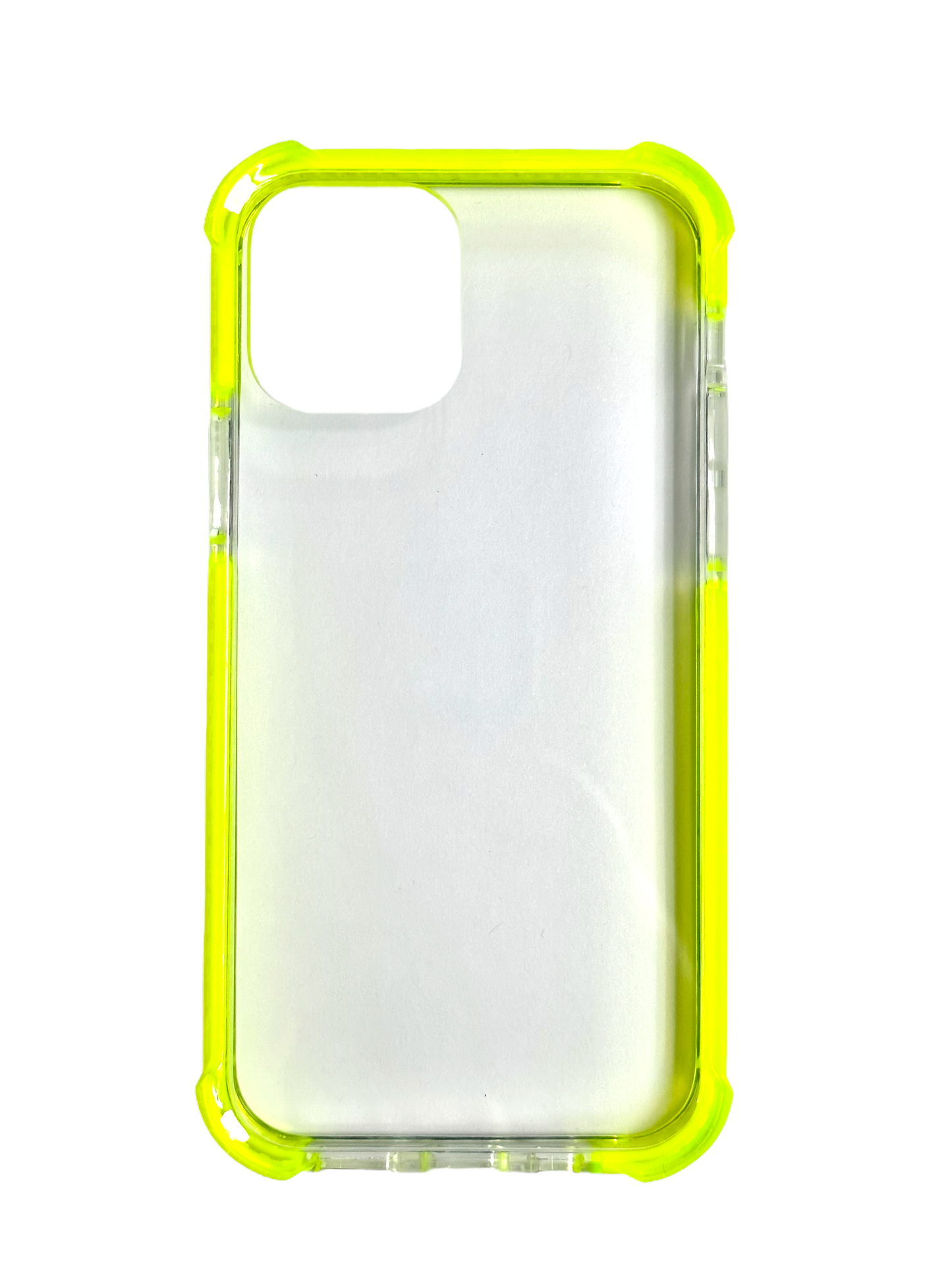 For iPhone 12 Pro Max clear & Neon Yellow