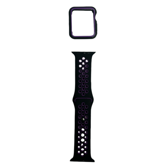 For Apple Watch 38 mm S/M - Black & Purple