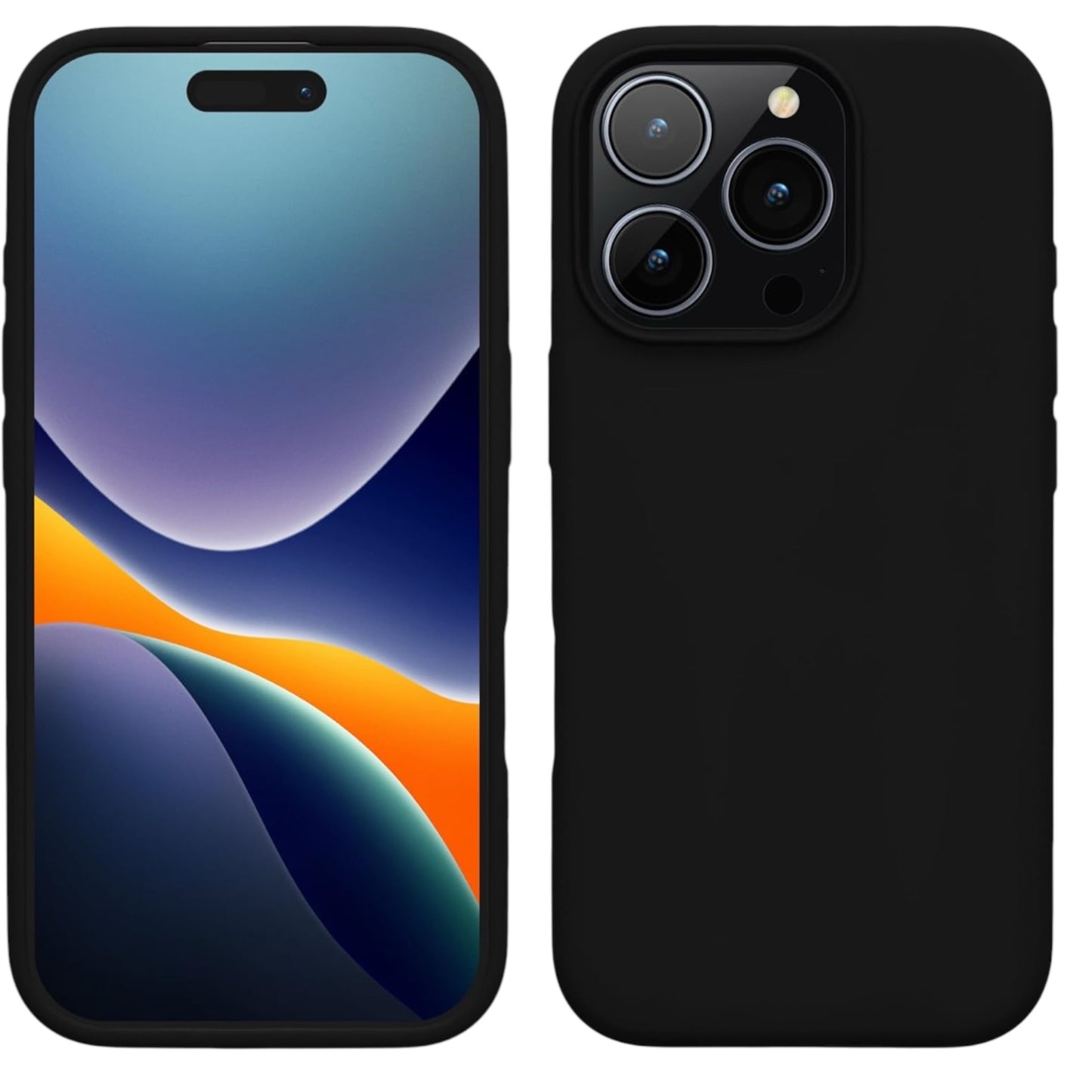 For Iphone 16 Pro Silicone Case - Black