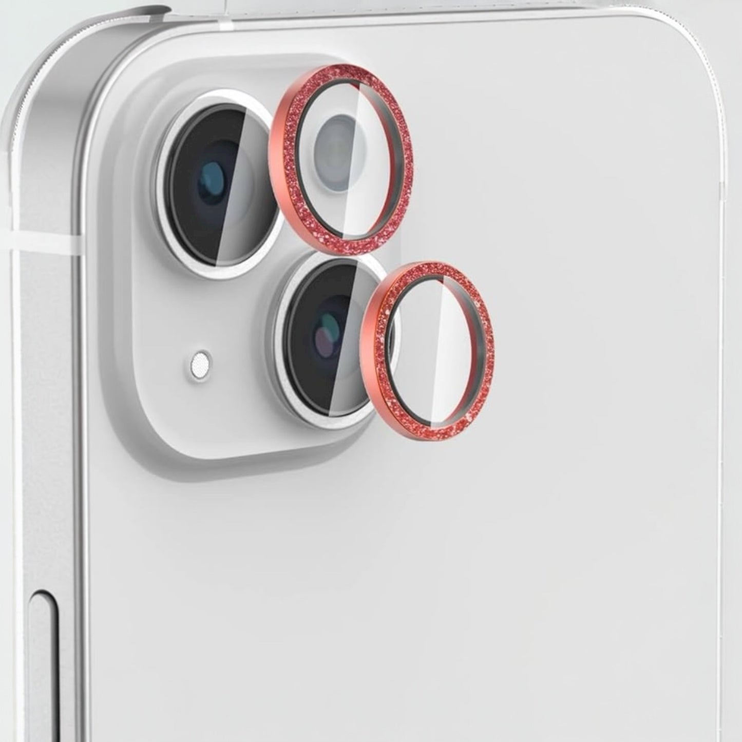 Camera Protector For iPhone 13 / 13 Mini - Red Glitter