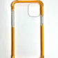 For iPhone 15 -Clear & Orange