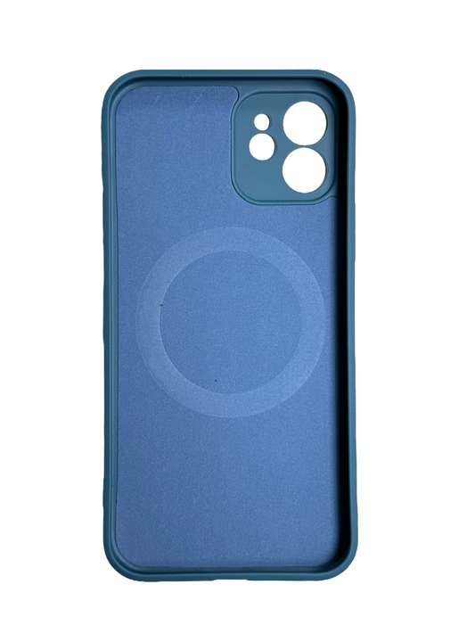 For iPhone 12 silicone mag safe- Navy Blue