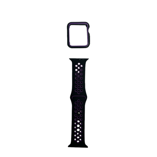 For Apple Watch 42 mm S/M- Black & Purple