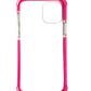 For iPhone 15 -Clear & Neon Pink