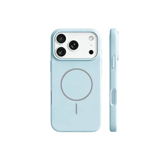 For Iphone 17 Pro Max Silicone MagSafe Case- Light Blue
