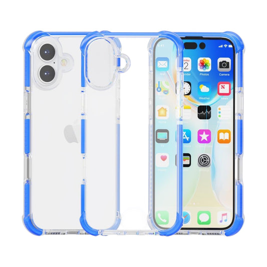 For iPhone 16 Plus- Clear & Blue