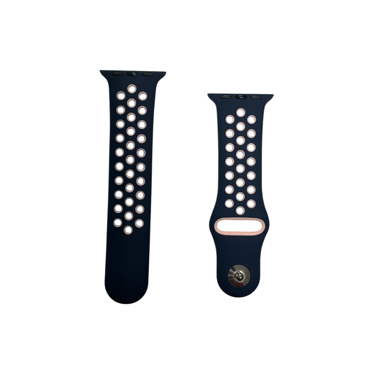 For Apple Watch Sport Band 38/40 mm - Navy Blue & Light pink