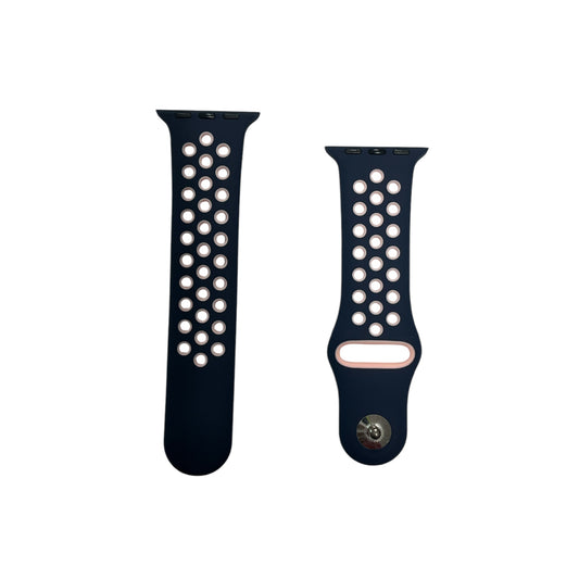 For Apple Watch Sport Band 38/40 mm - Navy Blue & Light pink