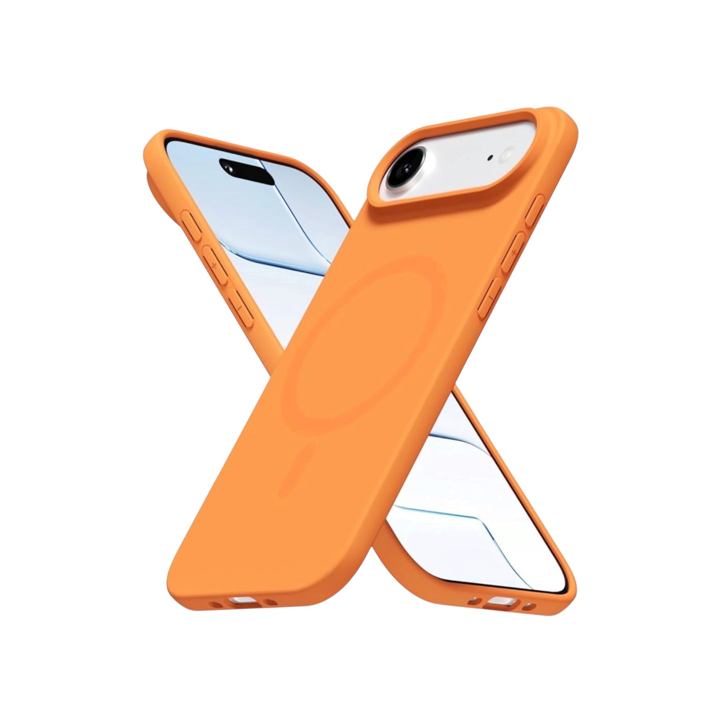 For Iphone 17 Air Silicone MagSafe Case- Orange
