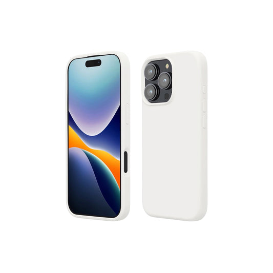 For Iphone 16 Pro Max Silicone Case - White
