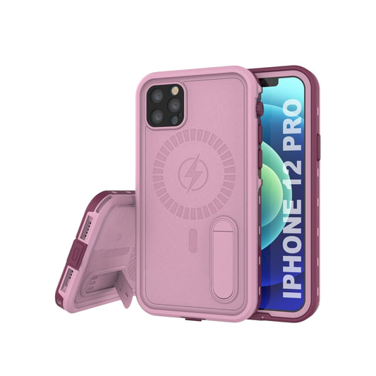 For Iphone 12 Pro Water Proof Case / Pink