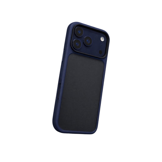 For Iphone 17 Pro Max Frosted Clear Case- Deep Blue