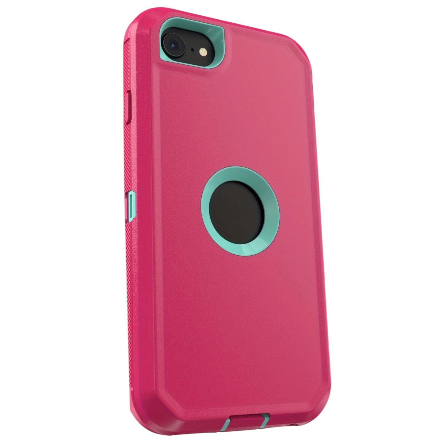 Funda para iPhone SE4 / 16 E - Rosa y turquesa