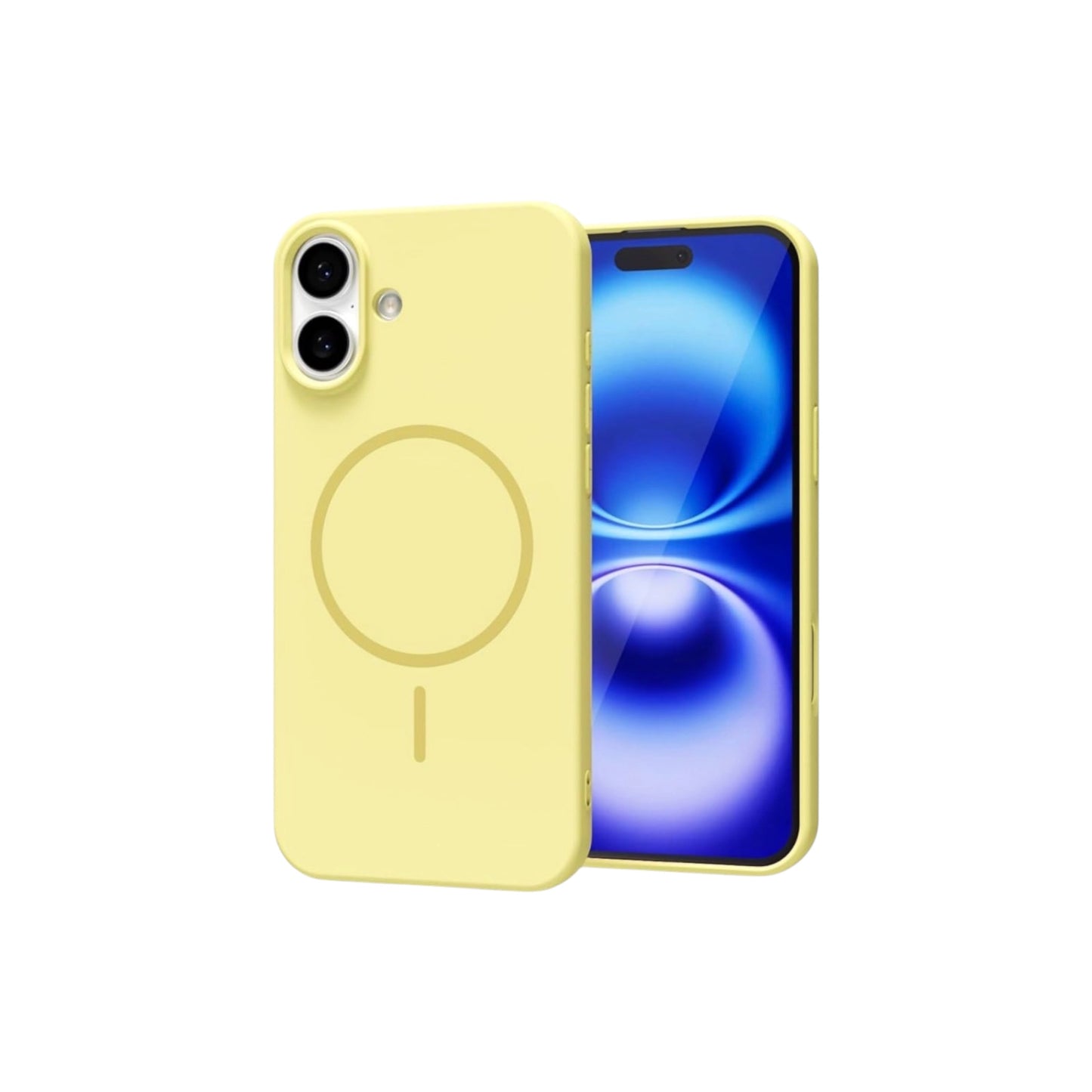 For Iphone 16 Plus Silicone MagSafe Case- Yellow