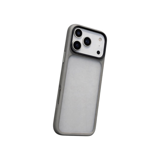 For Iphone 17 Pro Frosted Clear Case- Gray
