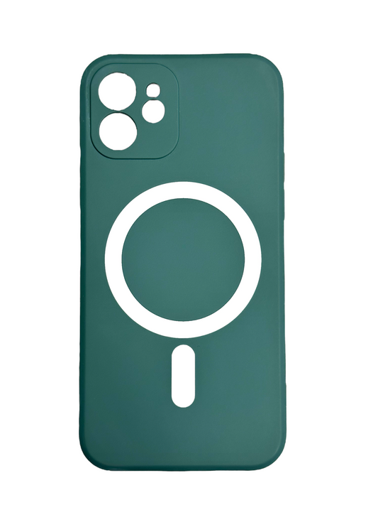 For iPhone 12 silicone mag safe- Green