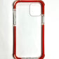 For iPhone 13 Pro -clear & Red