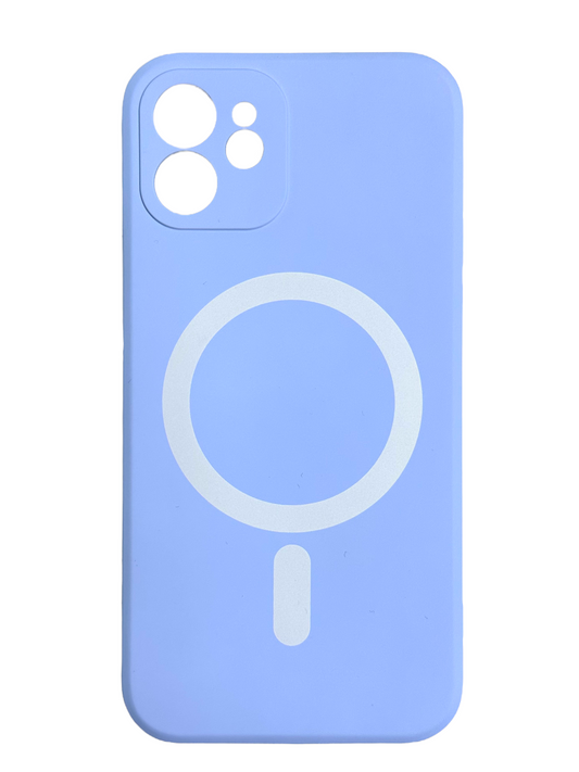For iPhone 12 silicone mag safe- light blue