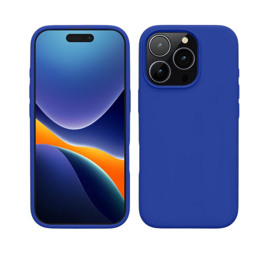 For Iphone 16 Pro Max Silicone Case - Blue