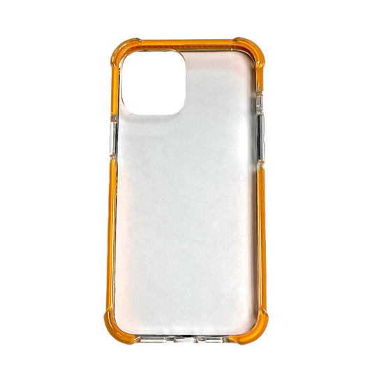 For iPhone 15 Pro Max -Clear & Orange