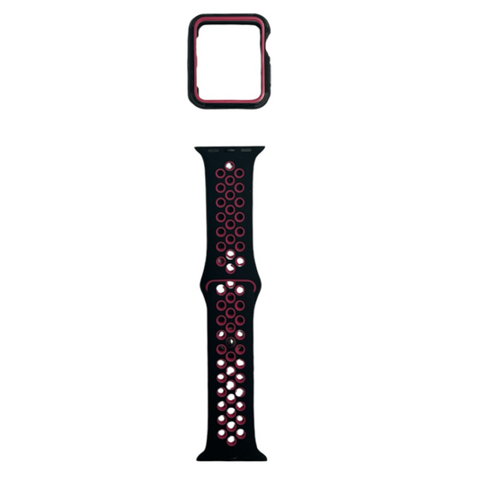 For Apple Watch 38 mm S/M - Black & Pink