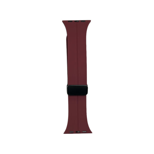 For Apple Watch 38/40/41 Magnet Silicone Band- Dark Red