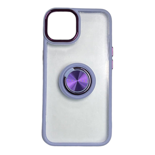 For Iphone 13/14- Clear & Purple