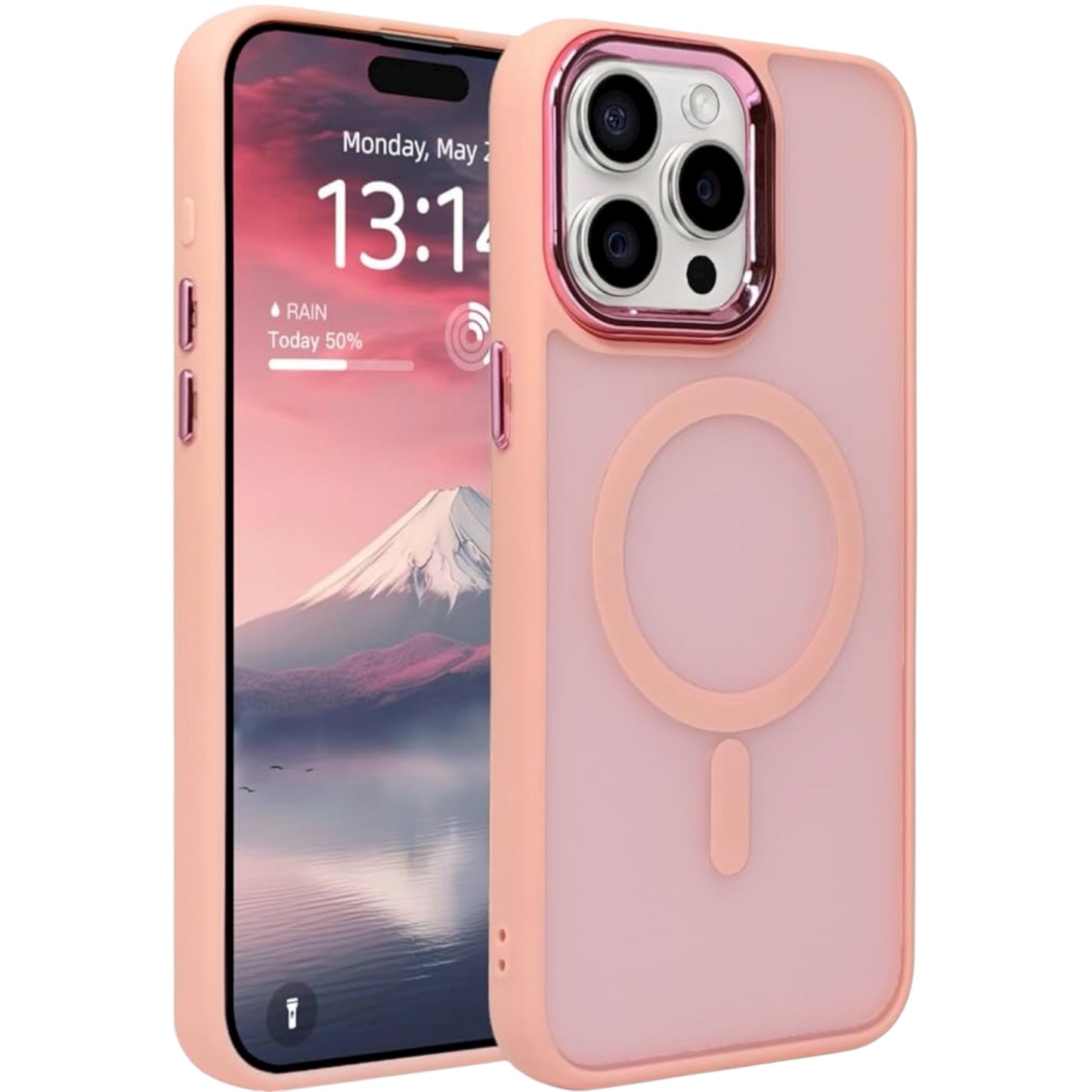For iPhone 16 Pro Max MagSafe Case - Pink