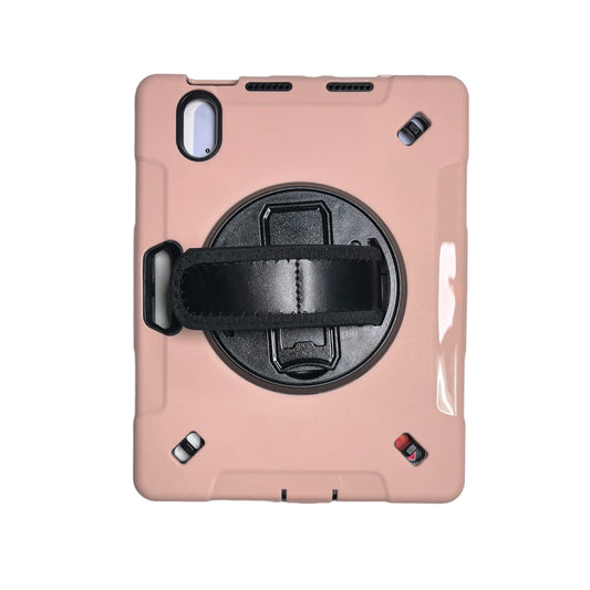 For Apple iPad Mini 6th Gen 8.3 inch (2021) Two Tone Diamond Bling Magnetic Ring Stand Hybrid Case Cover - Pink & Black