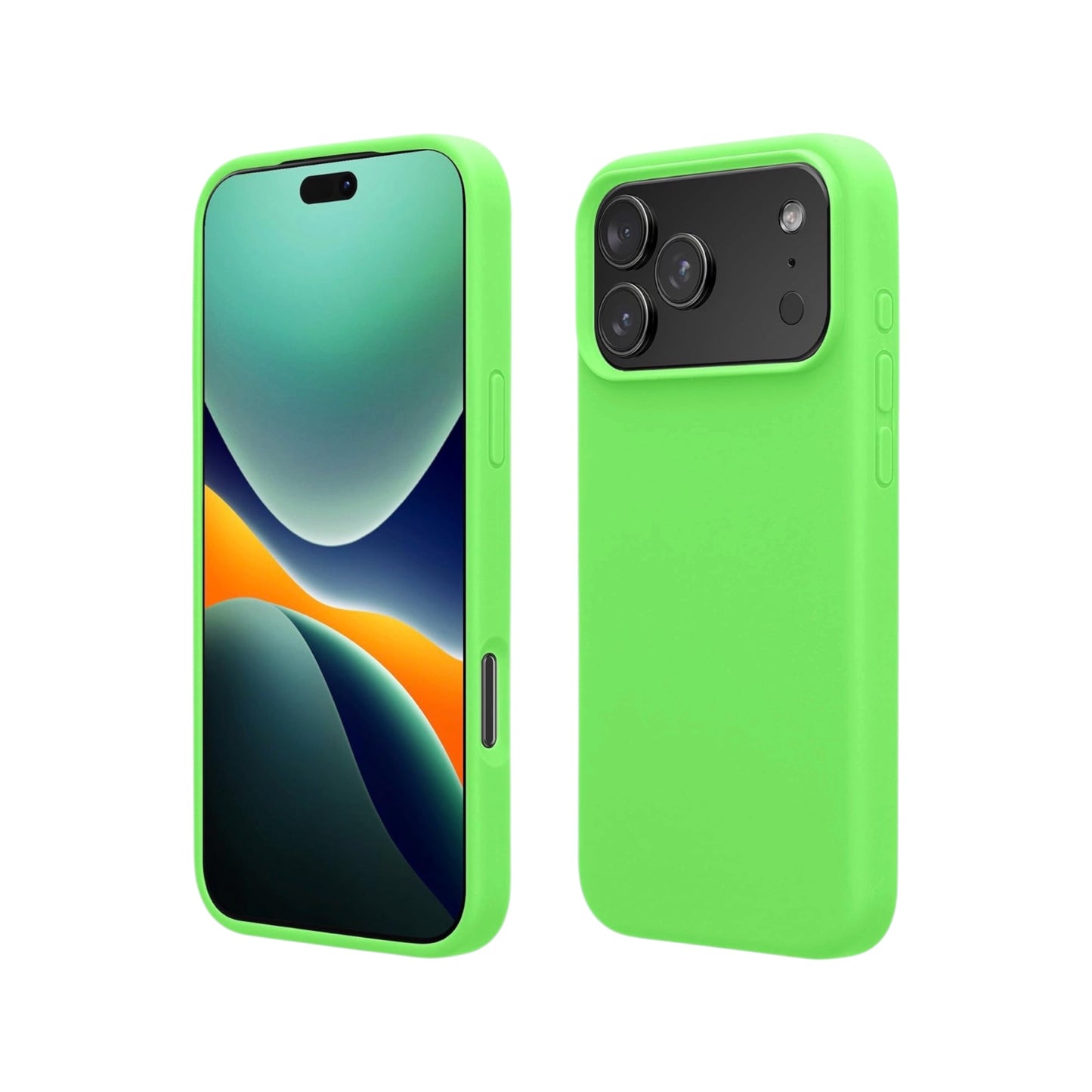 For Iphone 17 Pro Max Silicone Case - Lime Green