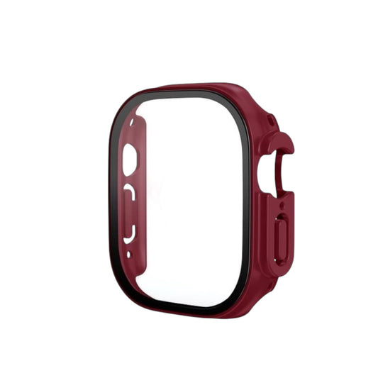 Watch Tempered Glass Case 49mm / Burgundy & Black
