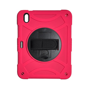 For Apple iPad 10th Gen 2022 3in1 Multi-Functional Tablet Case for Hand, Shoulder, Pencil & Stand - Hot Pink