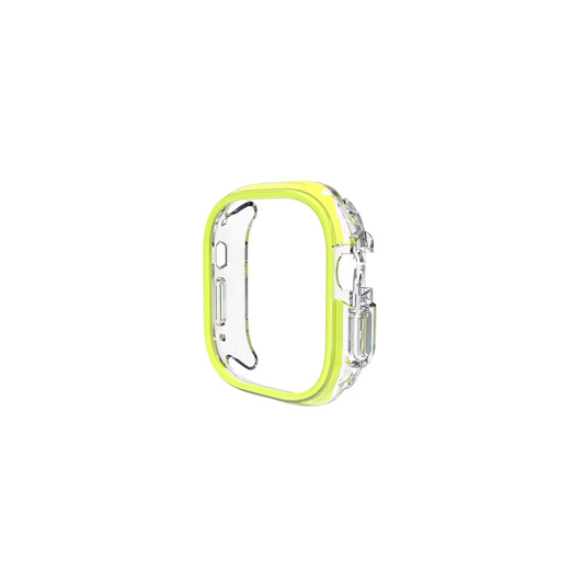 Case For Smart Watch 45mm / Clear & Yellow