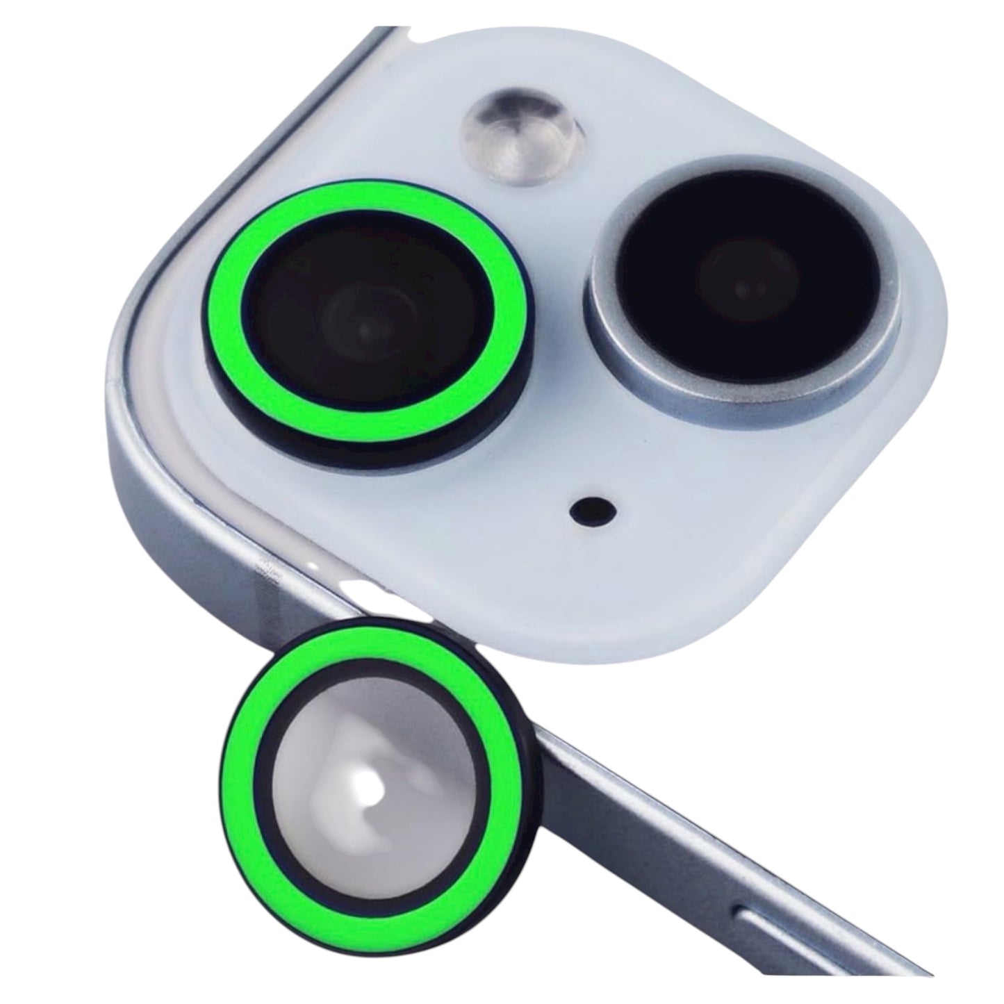 Camera Protector For iPhone 11 / 12 / 12 Mini - Neon Green