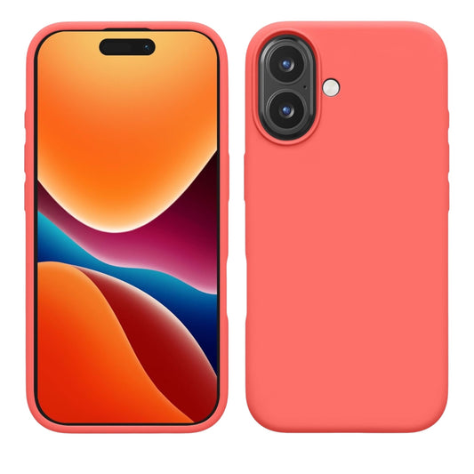 For Iphone 16 Plus Silicone Case - Guava