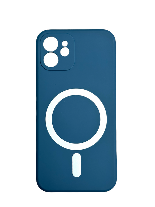 For iPhone 12 silicone mag safe- Navy Blue