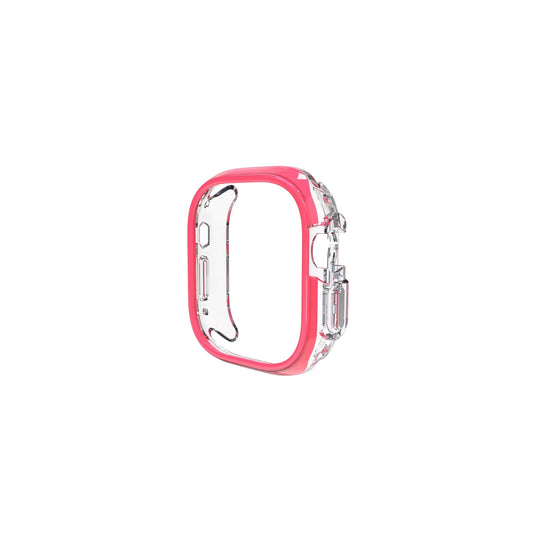 Case Fir Smart Watch 45mm / Clear & Dark Pink